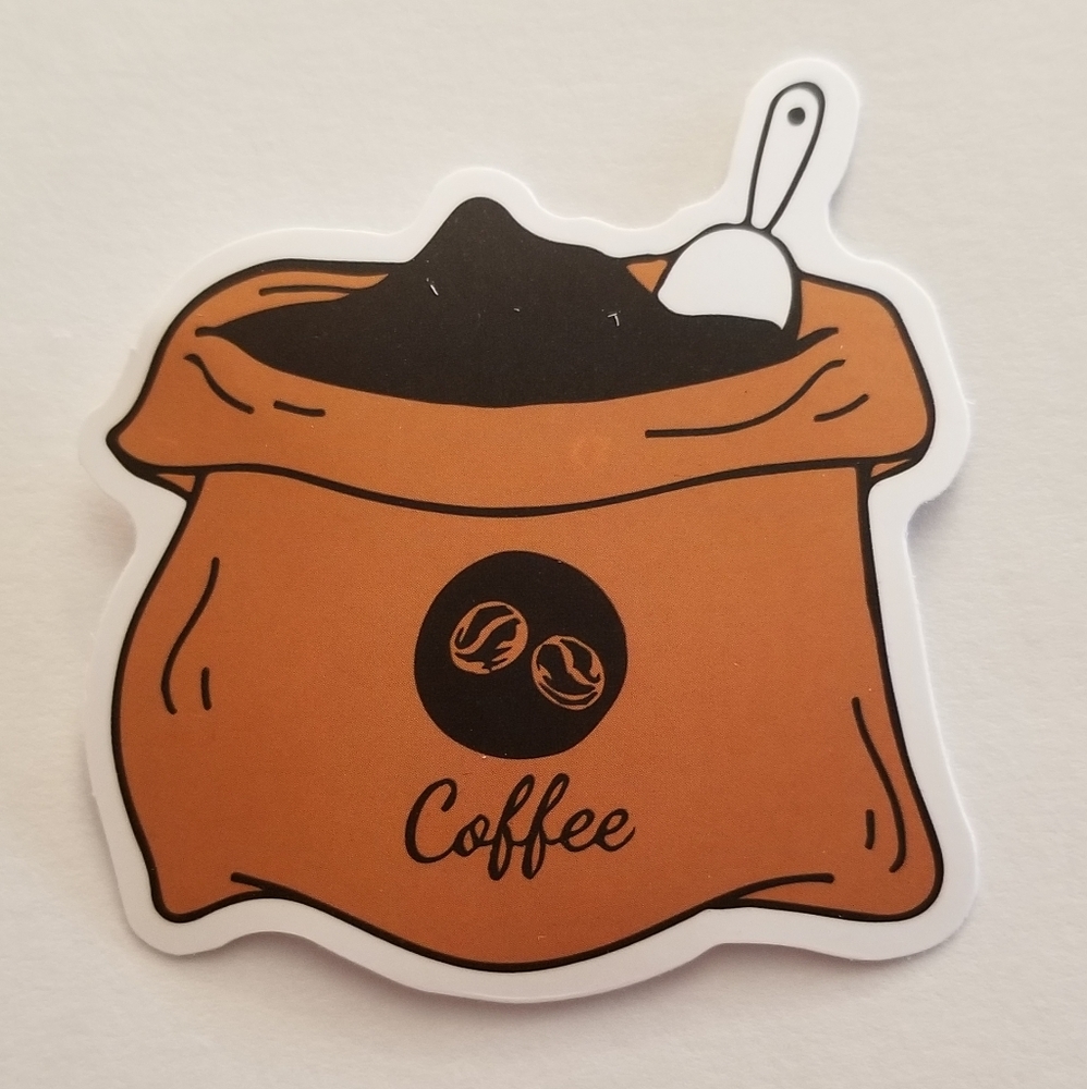 10/$10 Bag Of Coffee Sticker